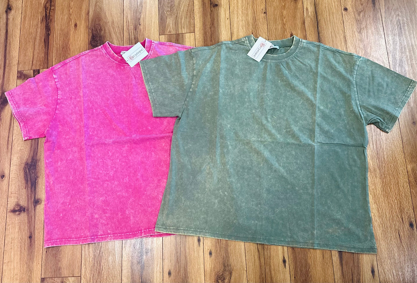 Acid Wash Boxie Cut Top