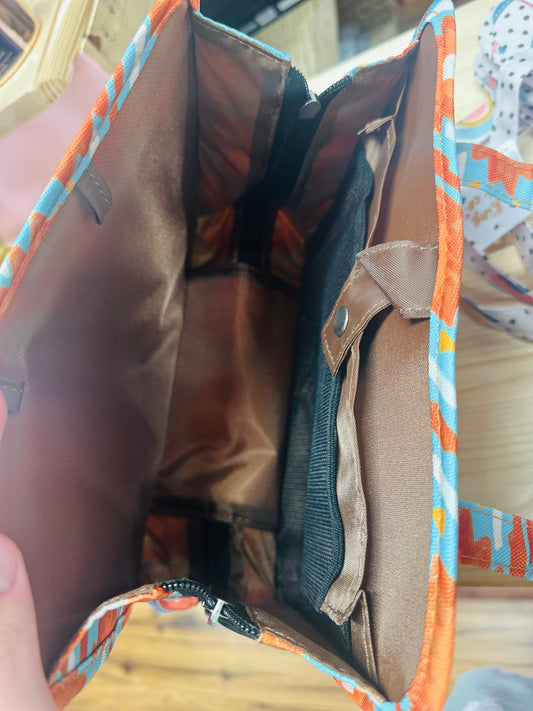 Blue & Orange Bible Carrier Bag