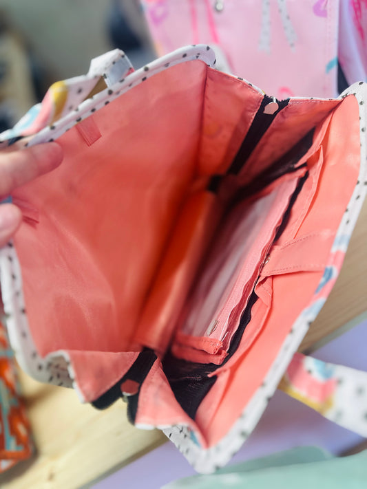 Rainbow & Poka Dot Bible Carrier Bag