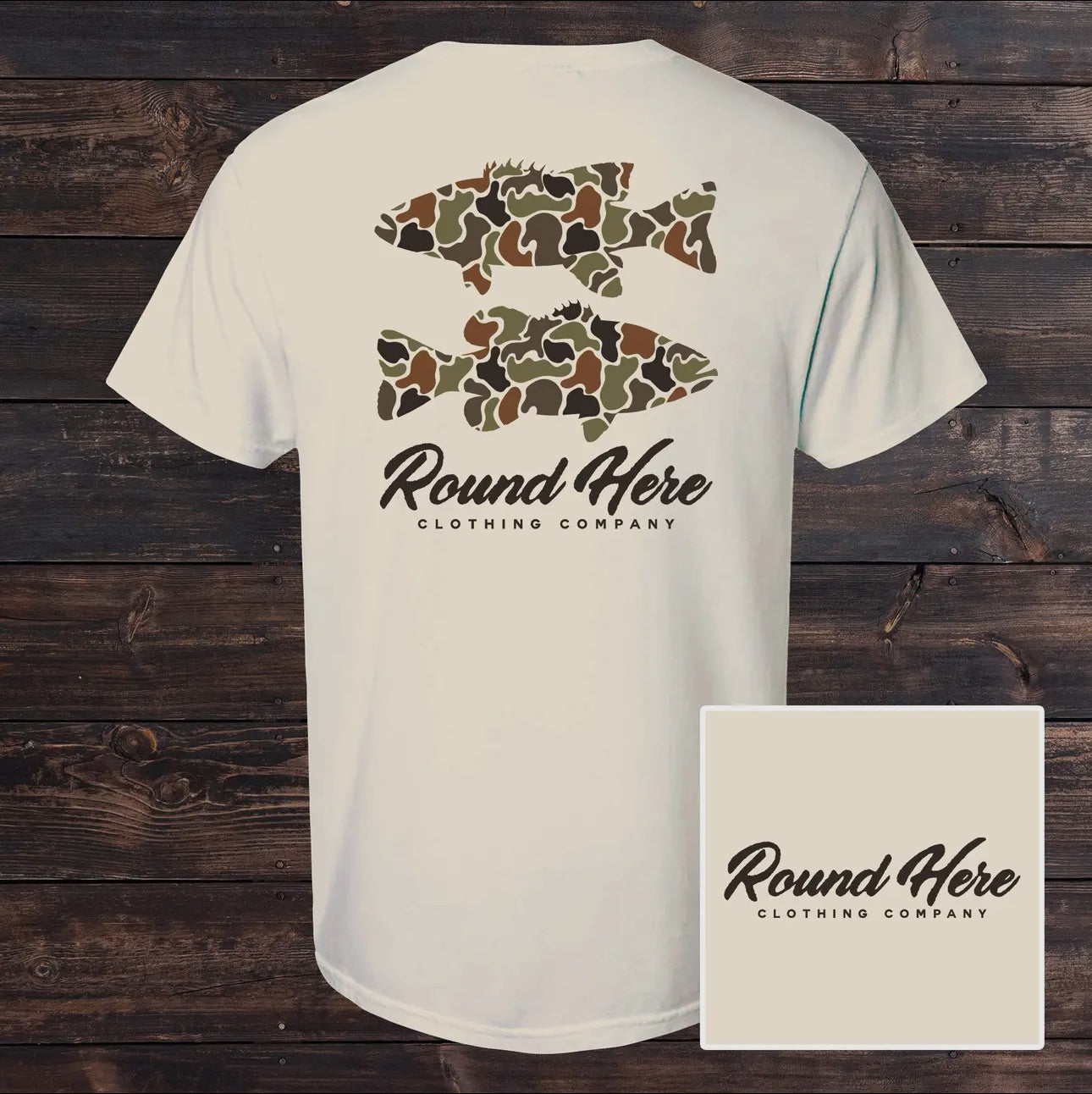 Round Here Duck Camo Bass Tee