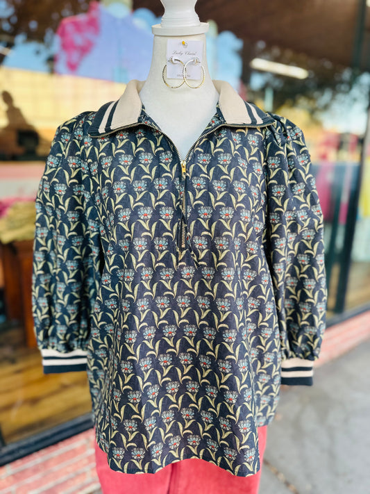 Midnight 3 Q-zip Top