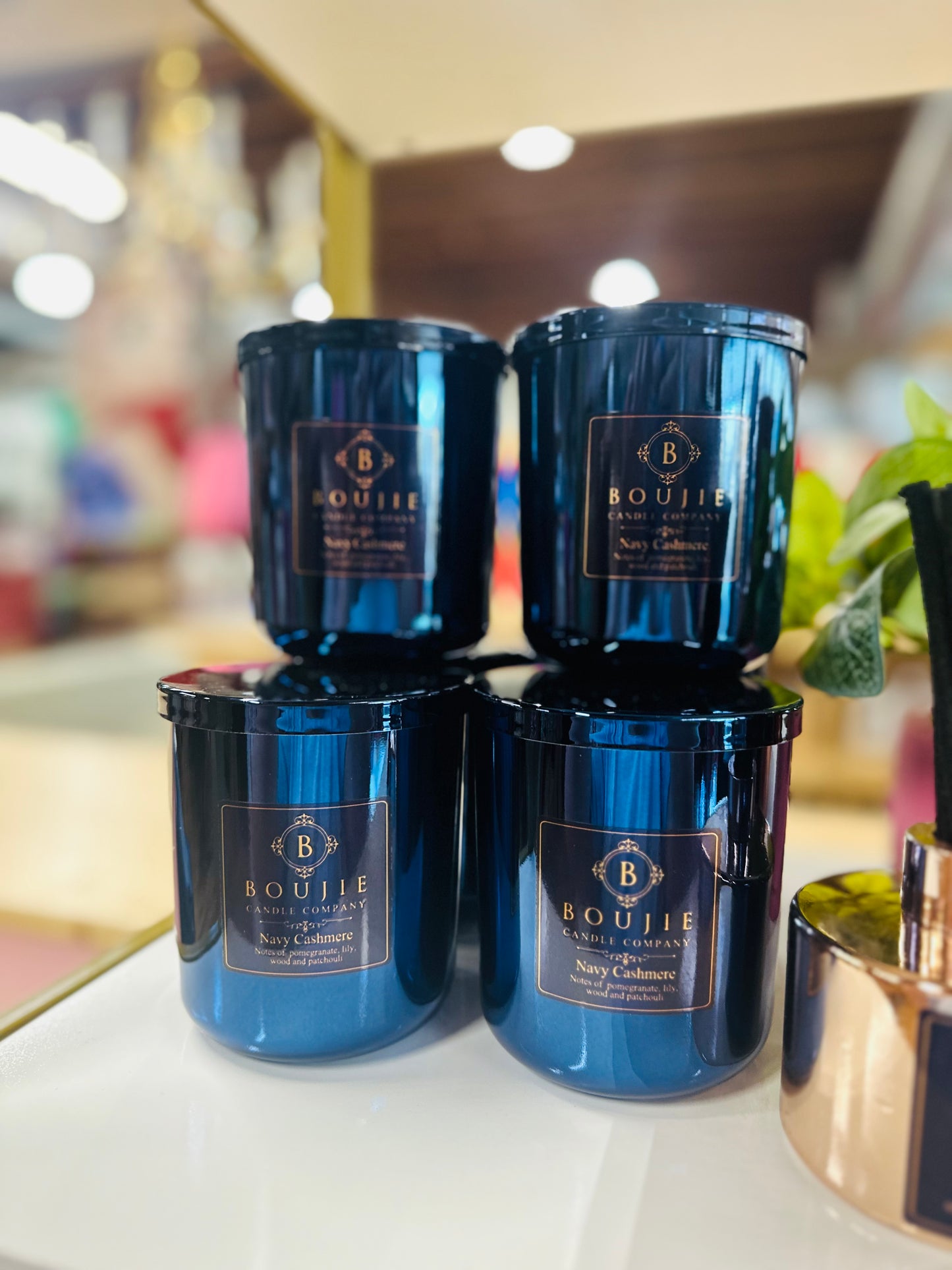 Navy Cashmere Candle