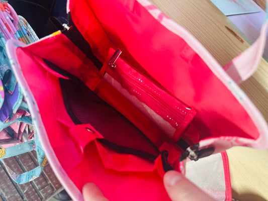 Pink Bow Bible Carrier Bag