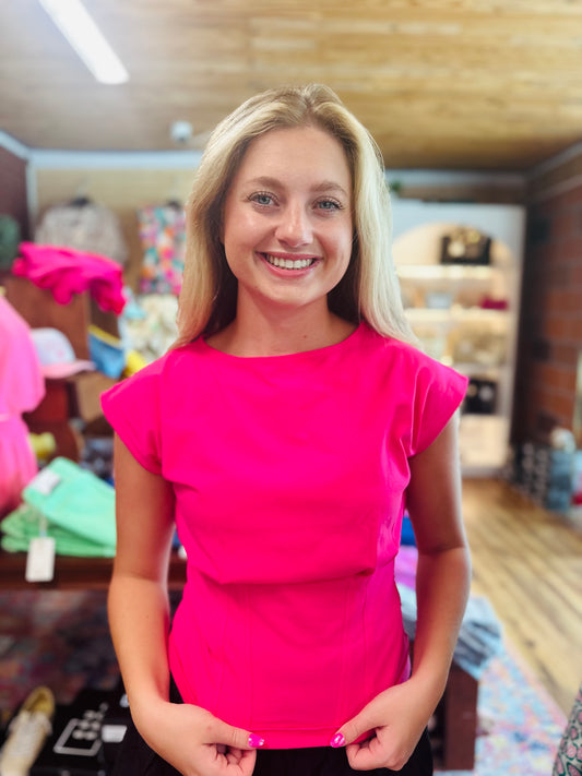 Cinch Waist Simple Top