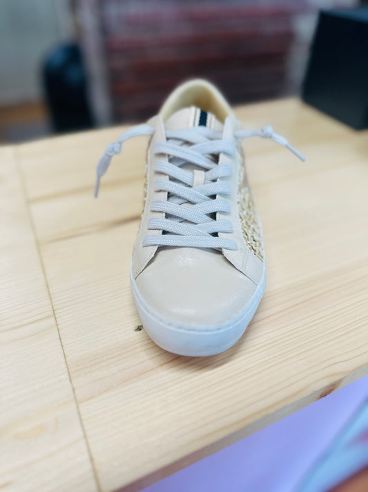 Natural Woven star sneakers
