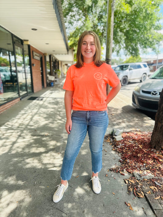 Neon Orange Good Day Tee