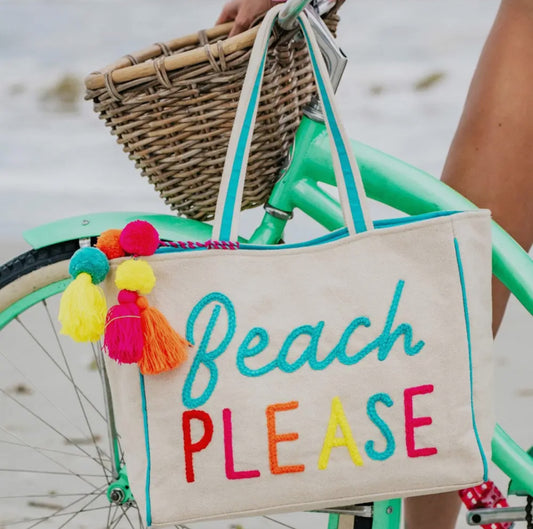 Beach Please Colorful Bag