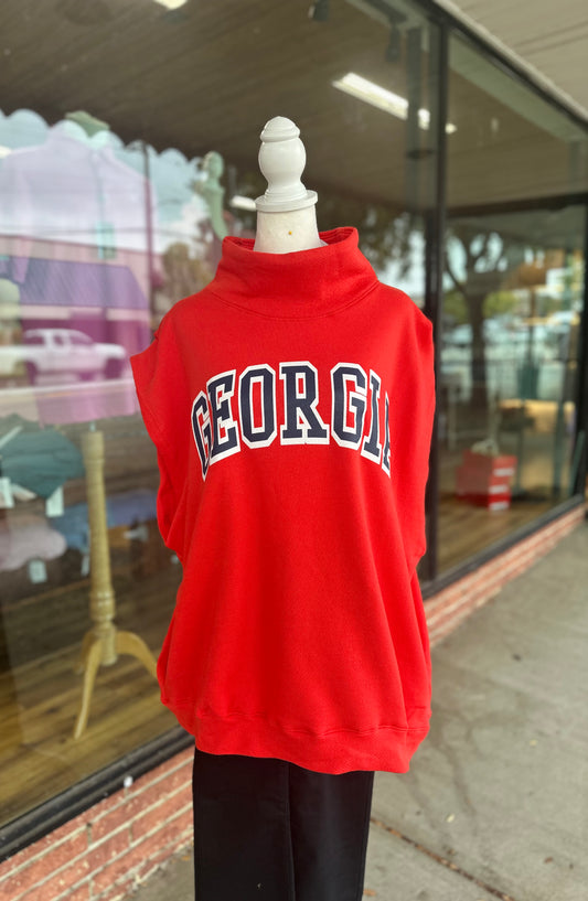 Oversized GA Mock neck Tee