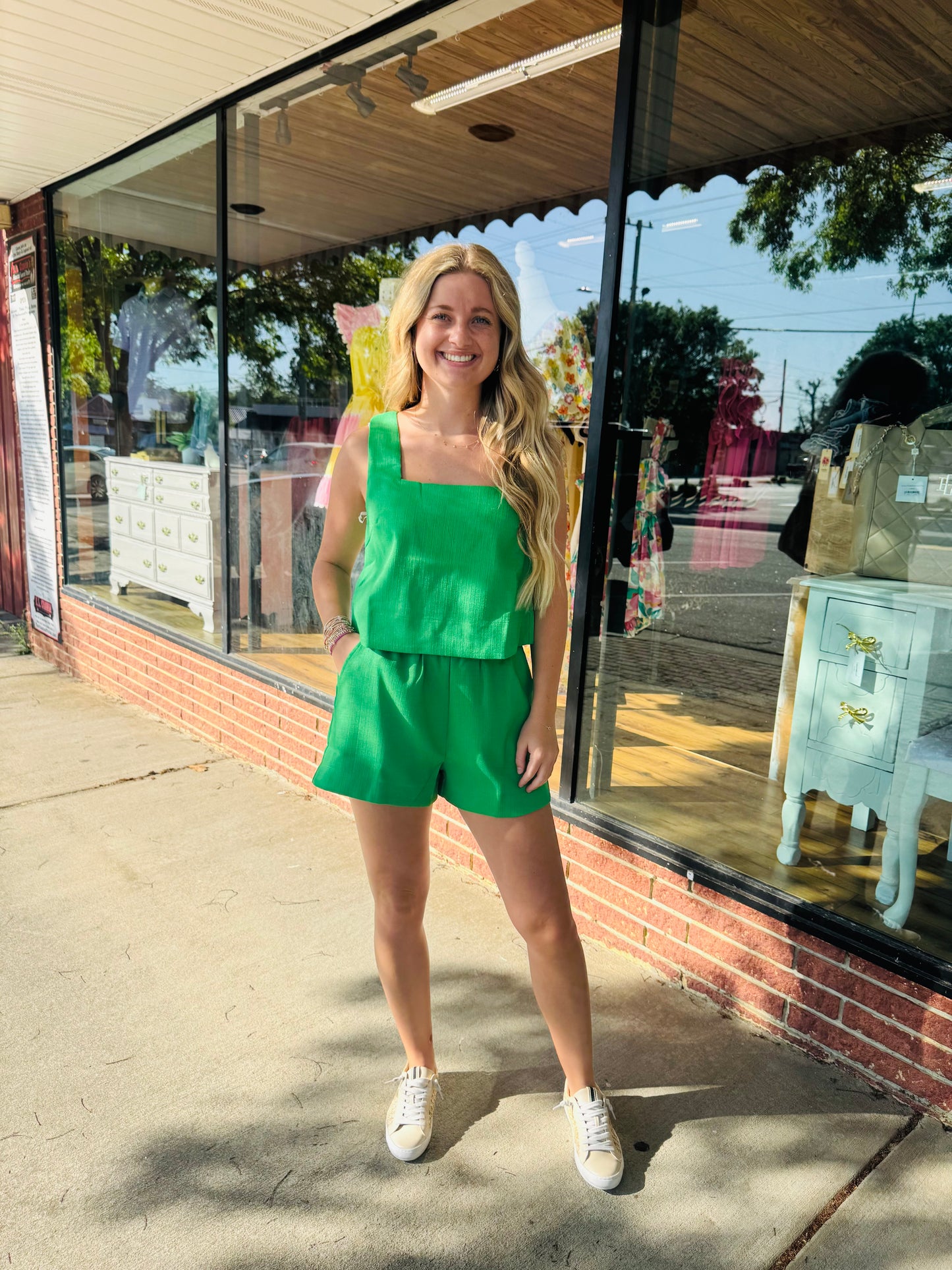 Green Two Piece Set