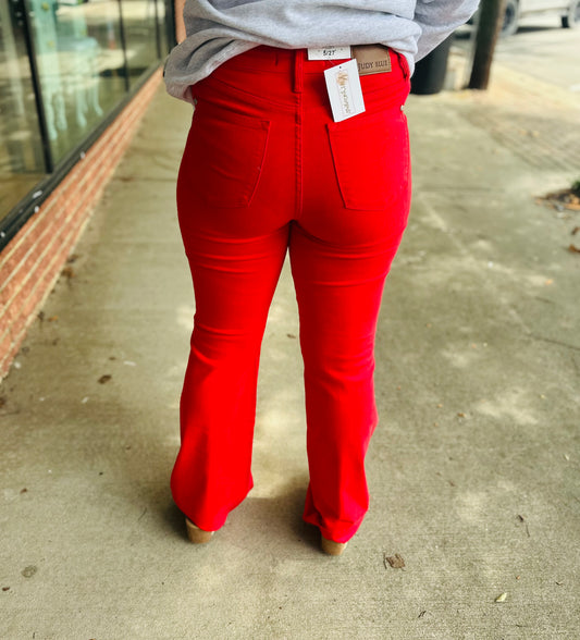 Red JB jeans