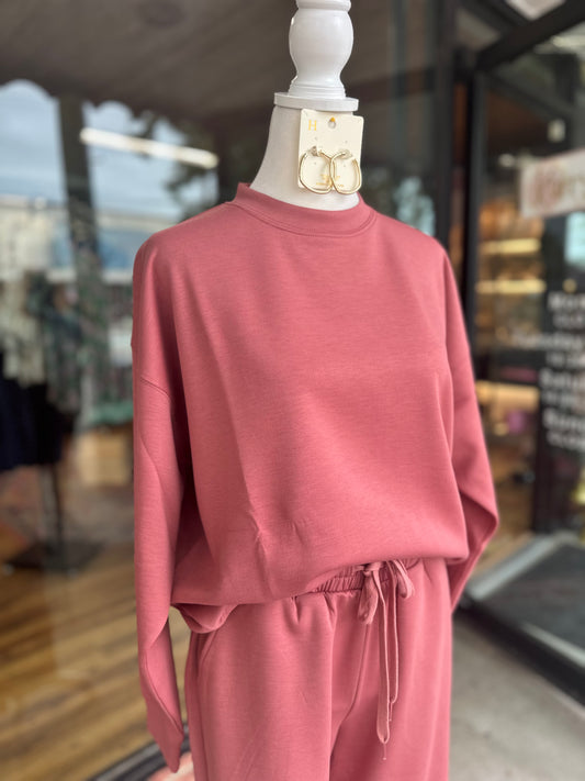 Winter Rose Scuba Pant Set