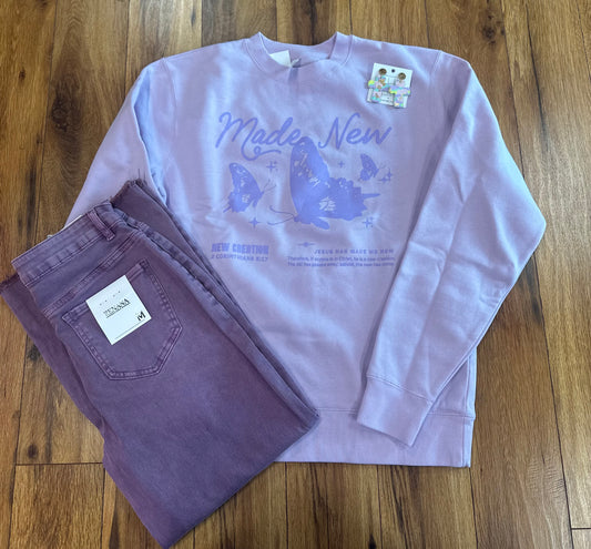 Made New Lavender Sweatshirt
