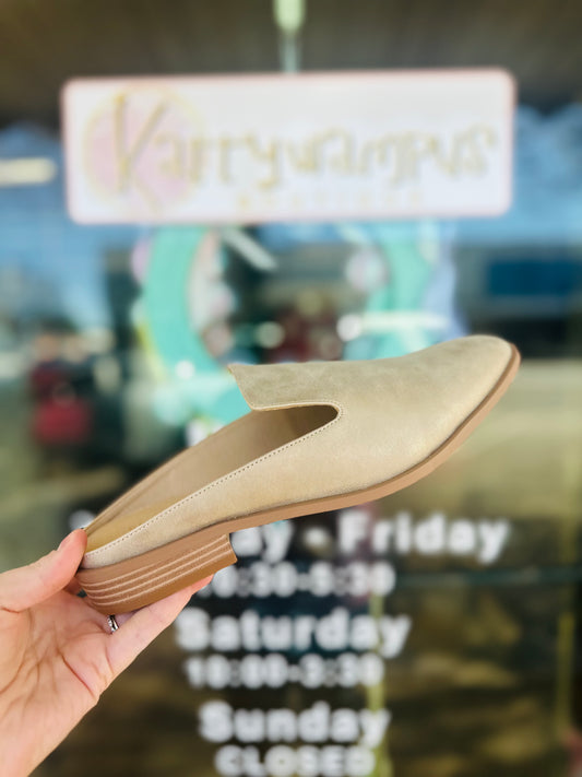 Avery Champagne Mules