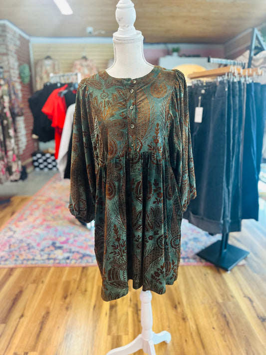 Dusty green dress