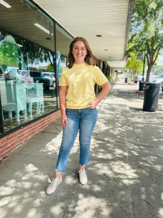 Choose Joy Club Yellow Tee