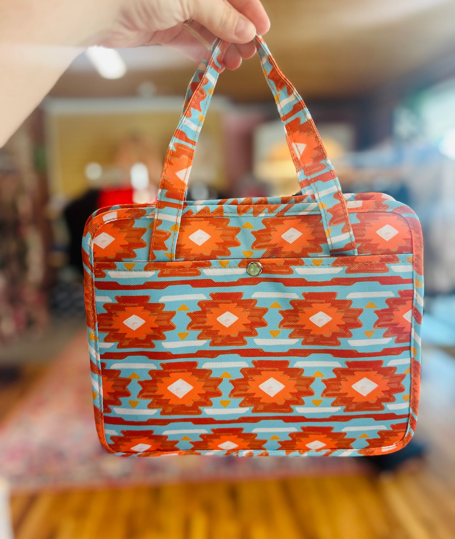 Blue & Orange Bible Carrier Bag