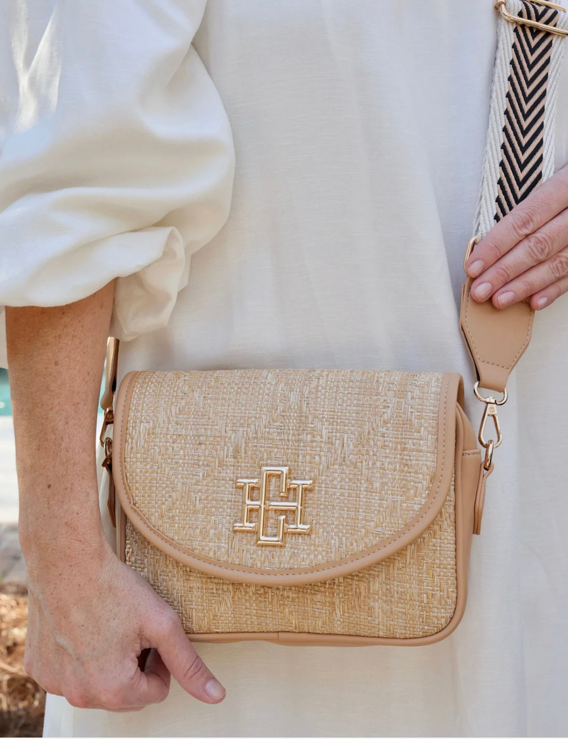 Guitar Strap Tan Natural Pocketbook