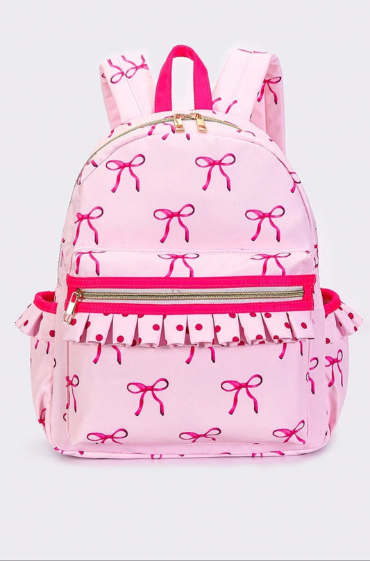 Pink Bow Backpack