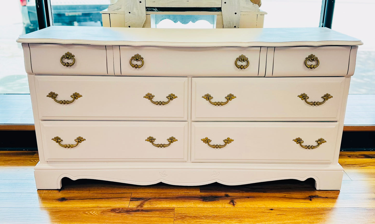 Solid White Gold Handle Dresser