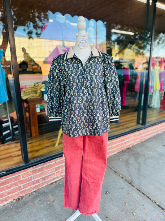 Midnight 3 Q-zip Top