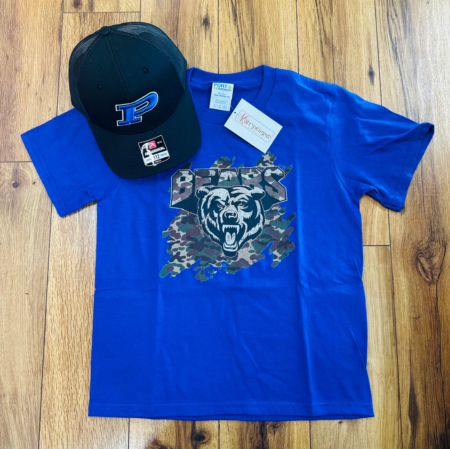 Royal Blue Boys Camo Tee