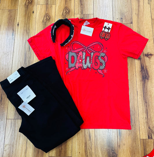 Red Dawgs Bow T-shirt