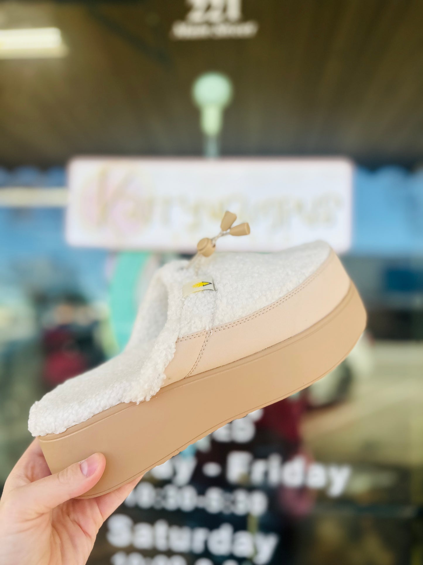 Corporal Cream Cozy Slide On