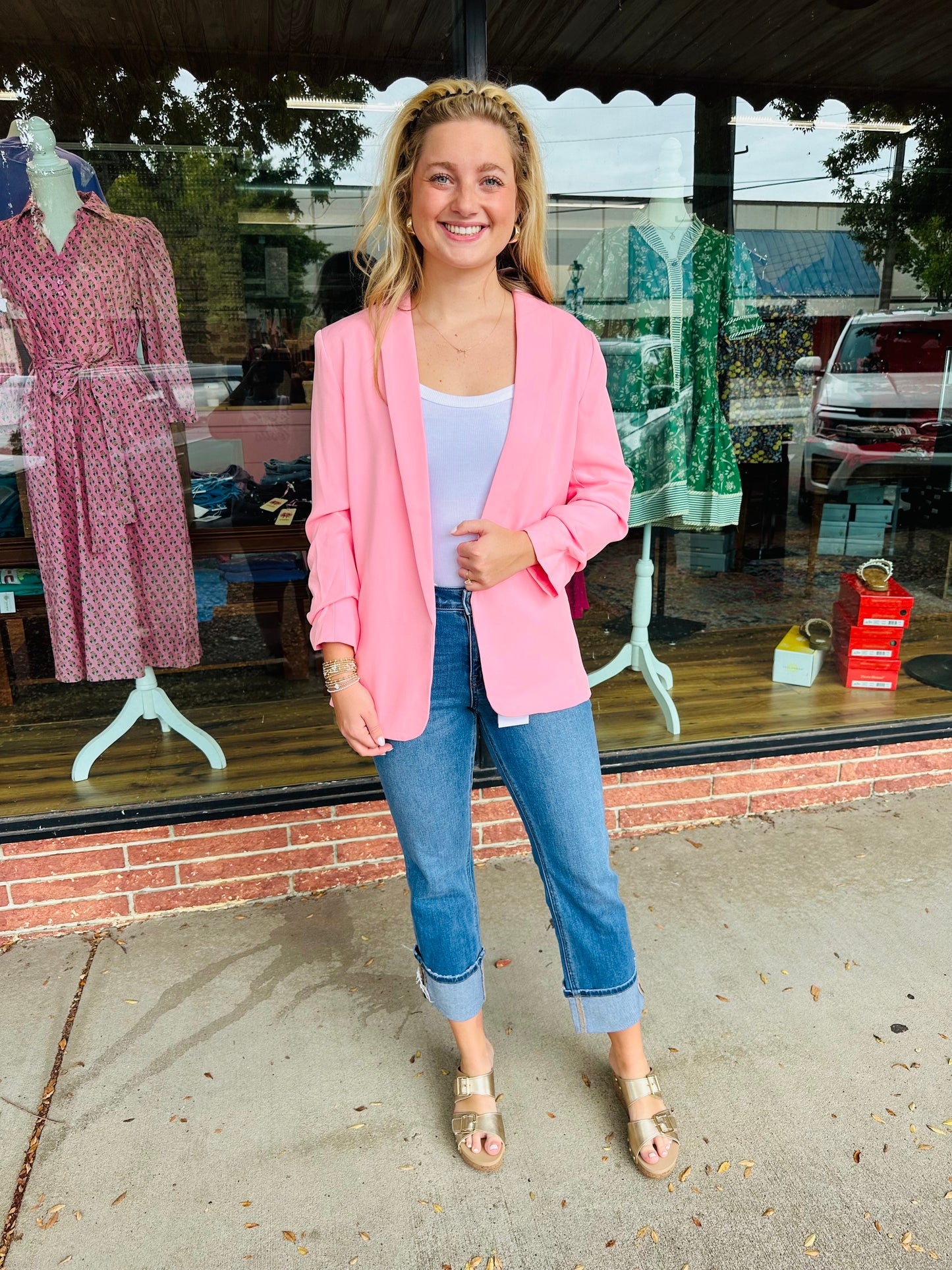 Pink Blazer Jacket
