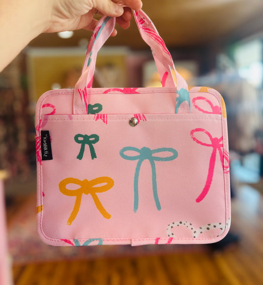 Pink Bow Bible Carrier Bag
