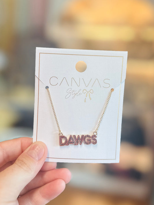 Dawgs Gold and Red Necklace