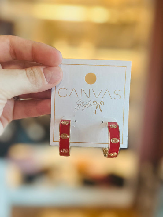 Red & Gold Georgia Hoops