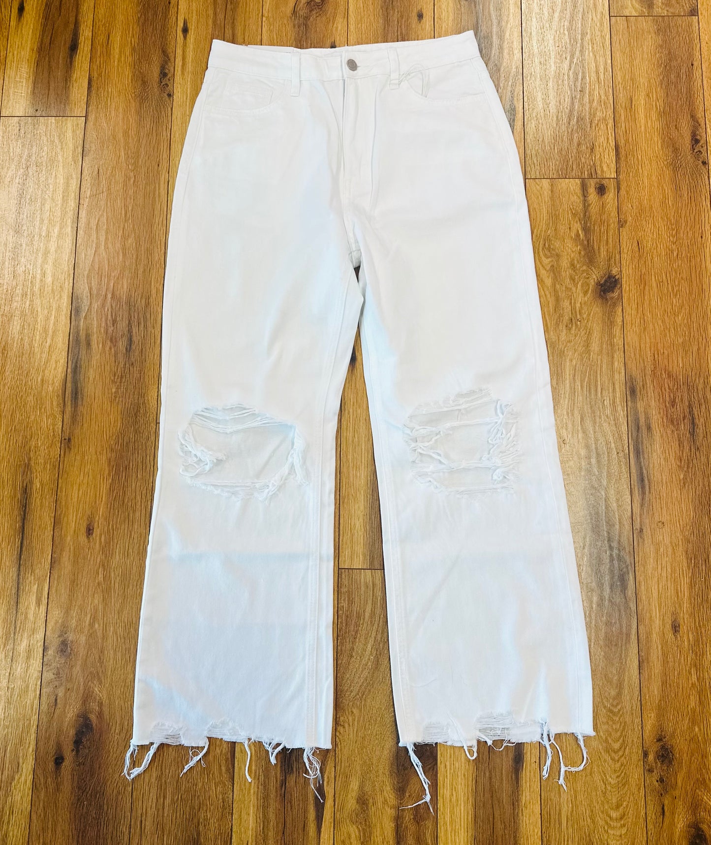 White 90's Vintage Cropped Vervet