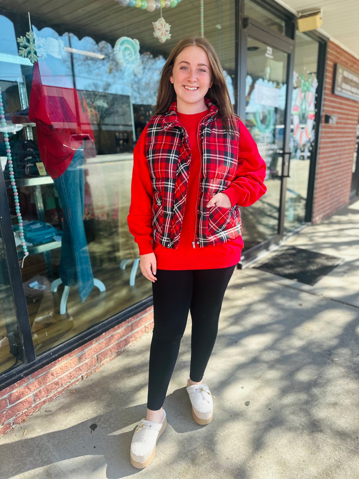 Red Oversized Sweatshirts