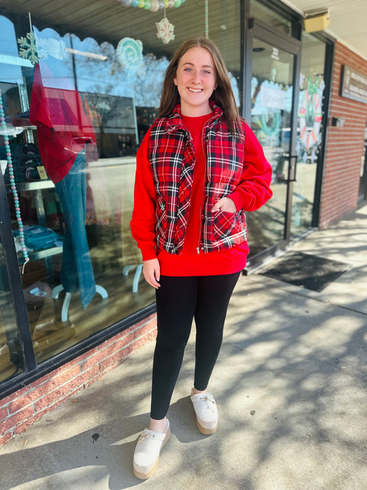 Red Oversized Sweatshirts
