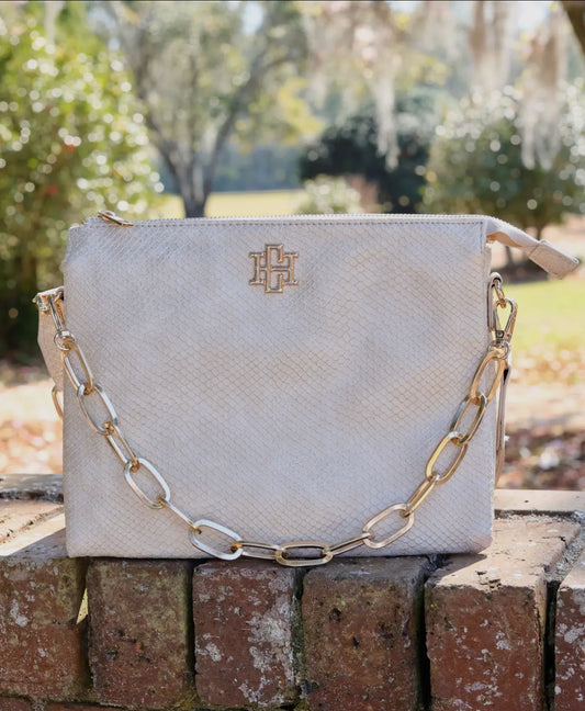 Crossbody Shimmer Champagne Pocketbook