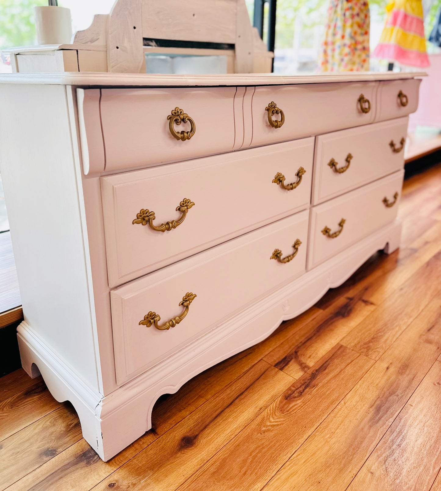 Solid White Gold Handle Dresser