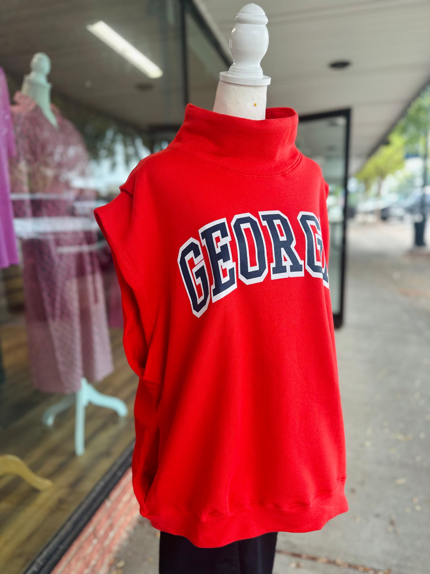 Oversized GA Mock neck Tee