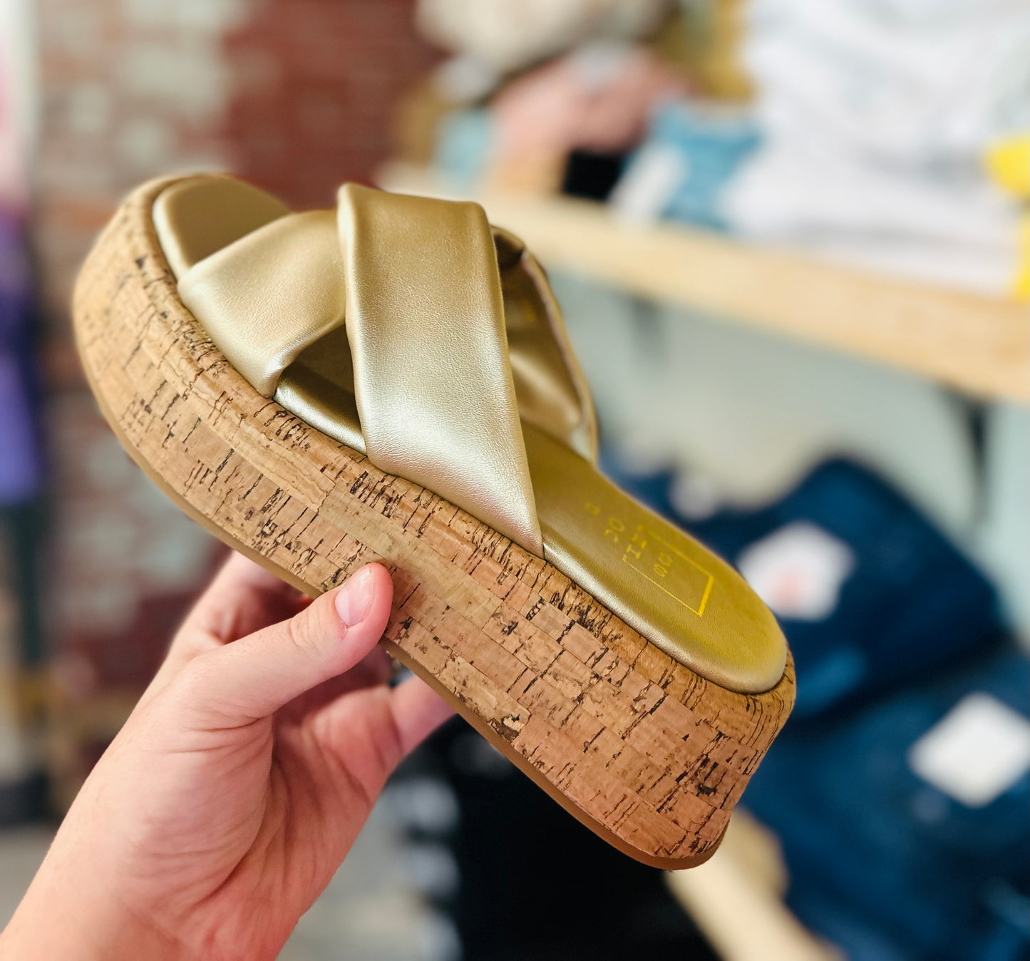 Lydia Gold Sandal
