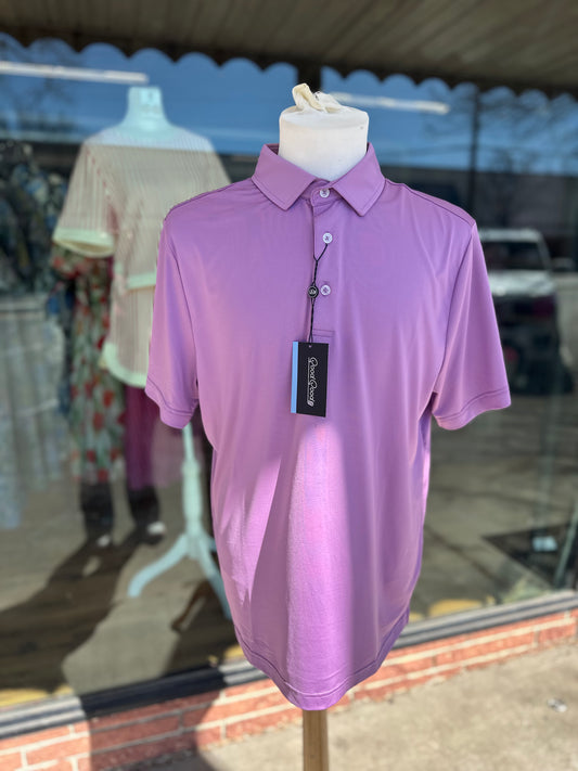 Say Less Purple Polo