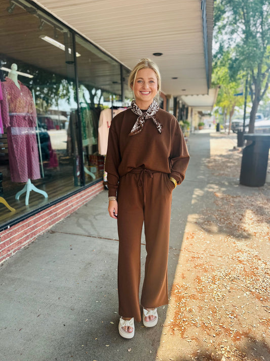 Brown Two Piece Scuba Set