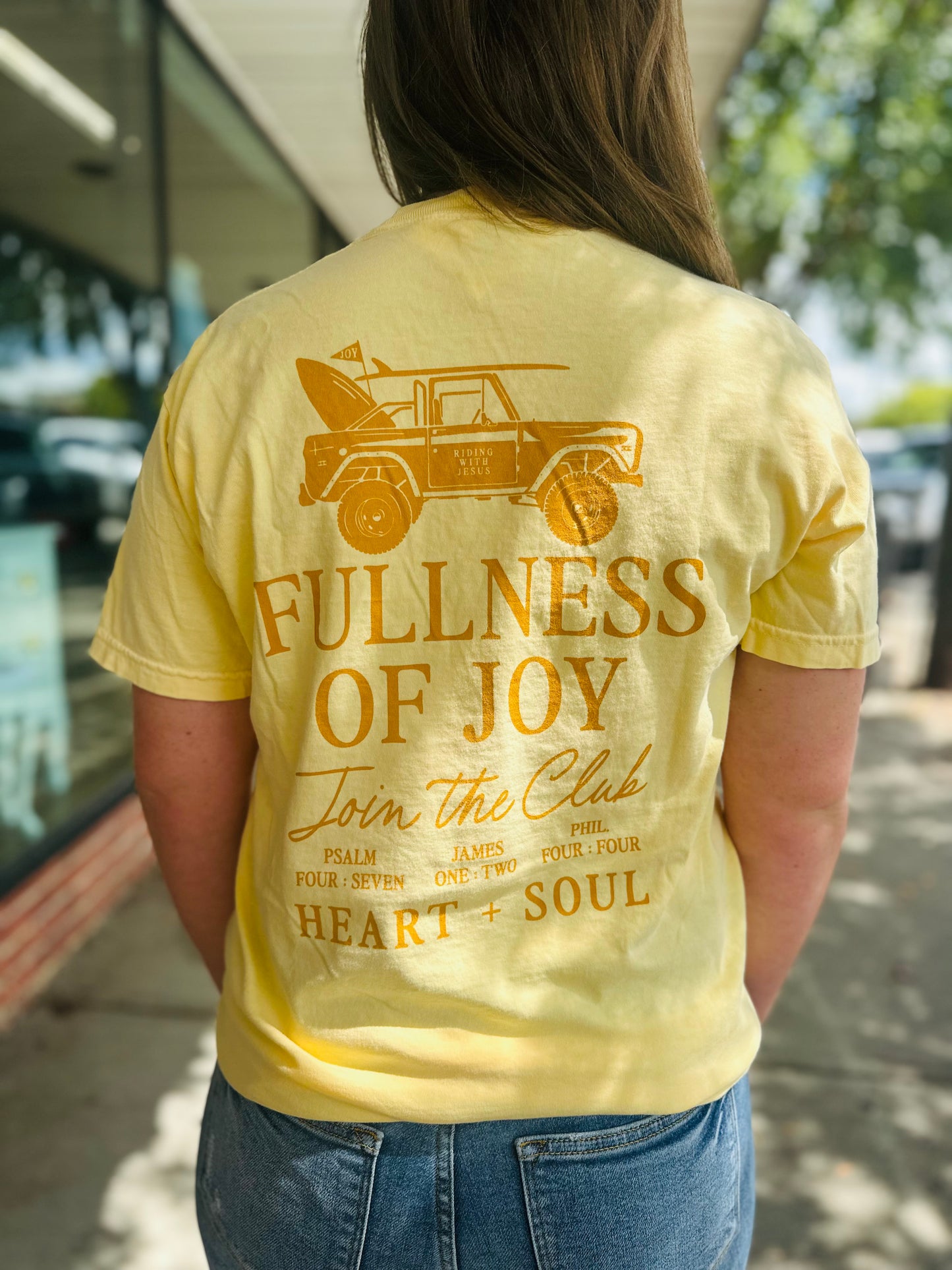 Choose Joy Club Yellow Tee