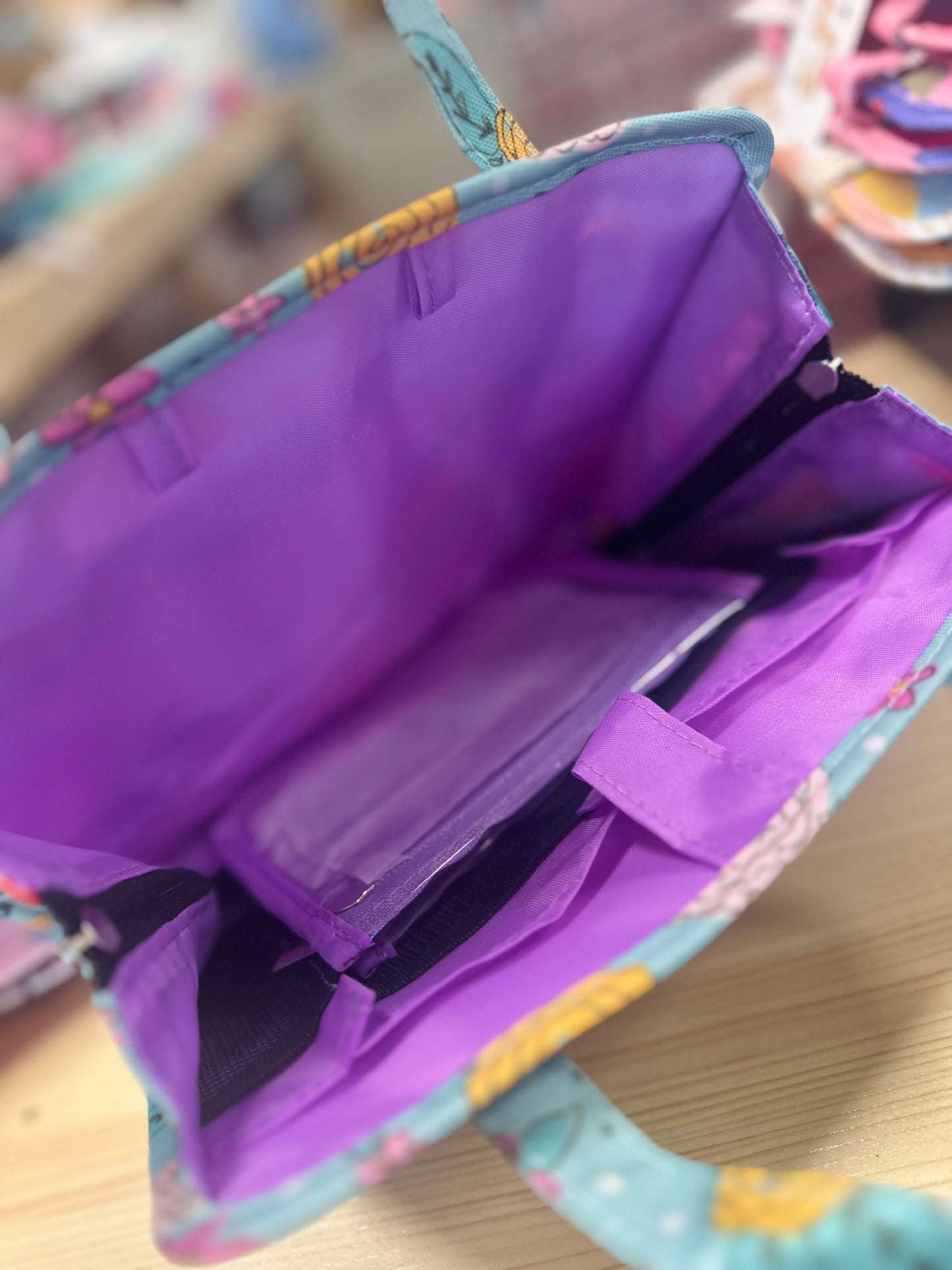 Blue Floral Bible Carrier Bag