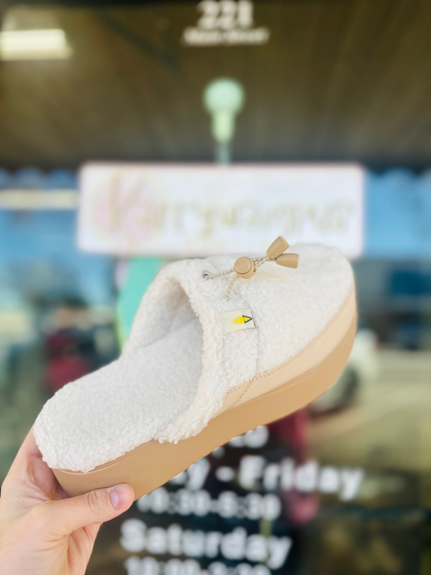 Corporal Cream Cozy Slide On