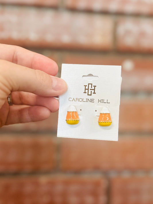 Candy corn earrings